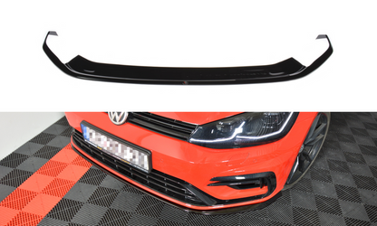 Maxton Design VW-GO-7F-R-FD7T Front Splitter V.7 Volkswagen Golf R / R-Line MK7.5 | ML Performance EU Car Parts