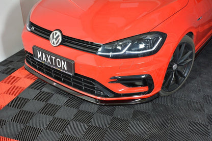Maxton Design Volkswagen Golf R / R-Line MK7.5 Front Splitter V.6