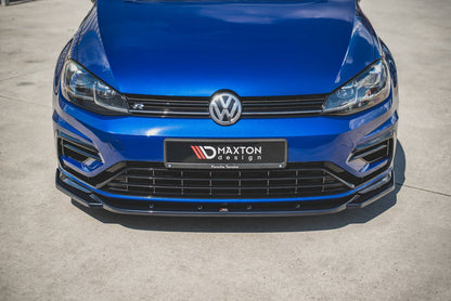 Maxton Design Volkswagen Golf R / R-Line MK7.5 Front Splitter V.9