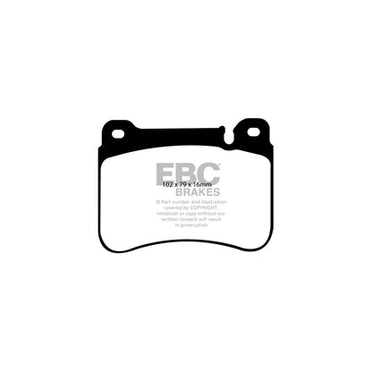 EBC PD02KF364 Mercedes-Benz R171 Redstuff Front Brake Pad & Plain Disc Kit - ATE Caliper 2 | ML Performance EU Car Parts