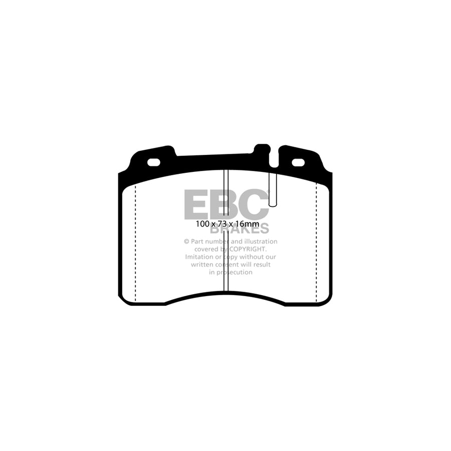 EBC PD02KF367 Mercedes-Benz W124 Redstuff Front Brake Pad & Plain Disc Kit - ATE Caliper 2 | ML Performance EU Car Parts