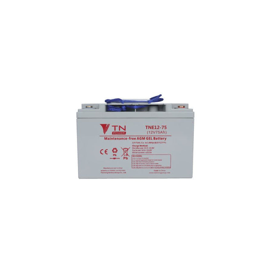 TN Power AGM 12V 75Ah Deep Cycle Battery - TNE12-75 | ML Performance EU Car Parts