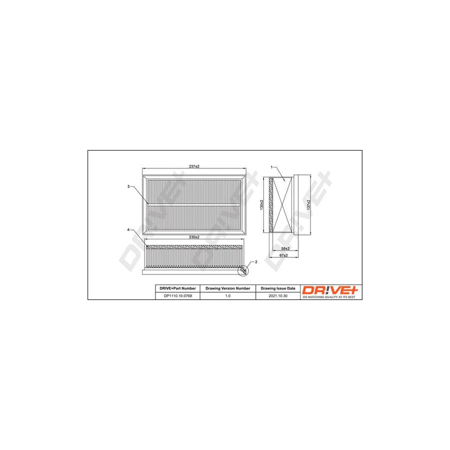 Dr!ve+ DP1110.10.0768 Air Filter | ML Performance EU Car Parts