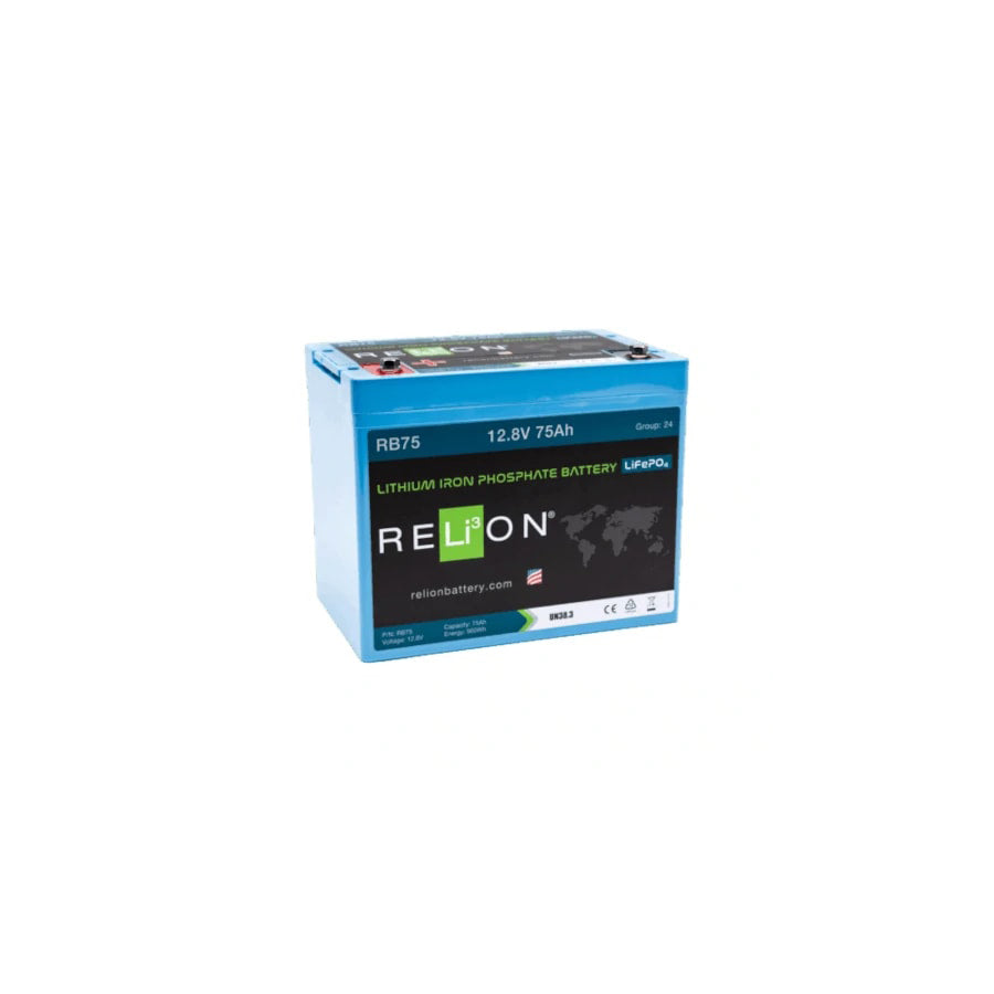 RELiON Lithium 12V 75Ah Leisure Battery LiFePO4 - REL-RB75 | ML Performance EU Car Parts