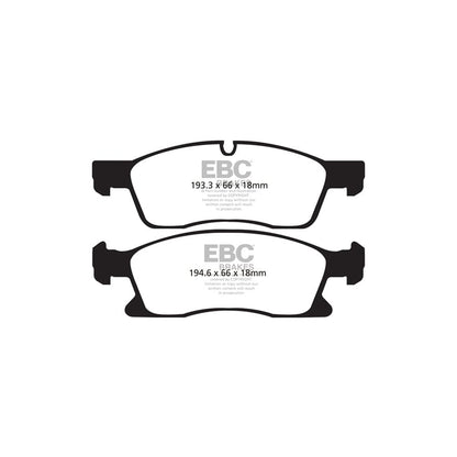EBC PD03KF1390 Mercedes-Benz W166 C292 Yellowstuff Front Brake Pad & Plain Disc Kit - TRW Caliper 2 | ML Performance EU Car Parts