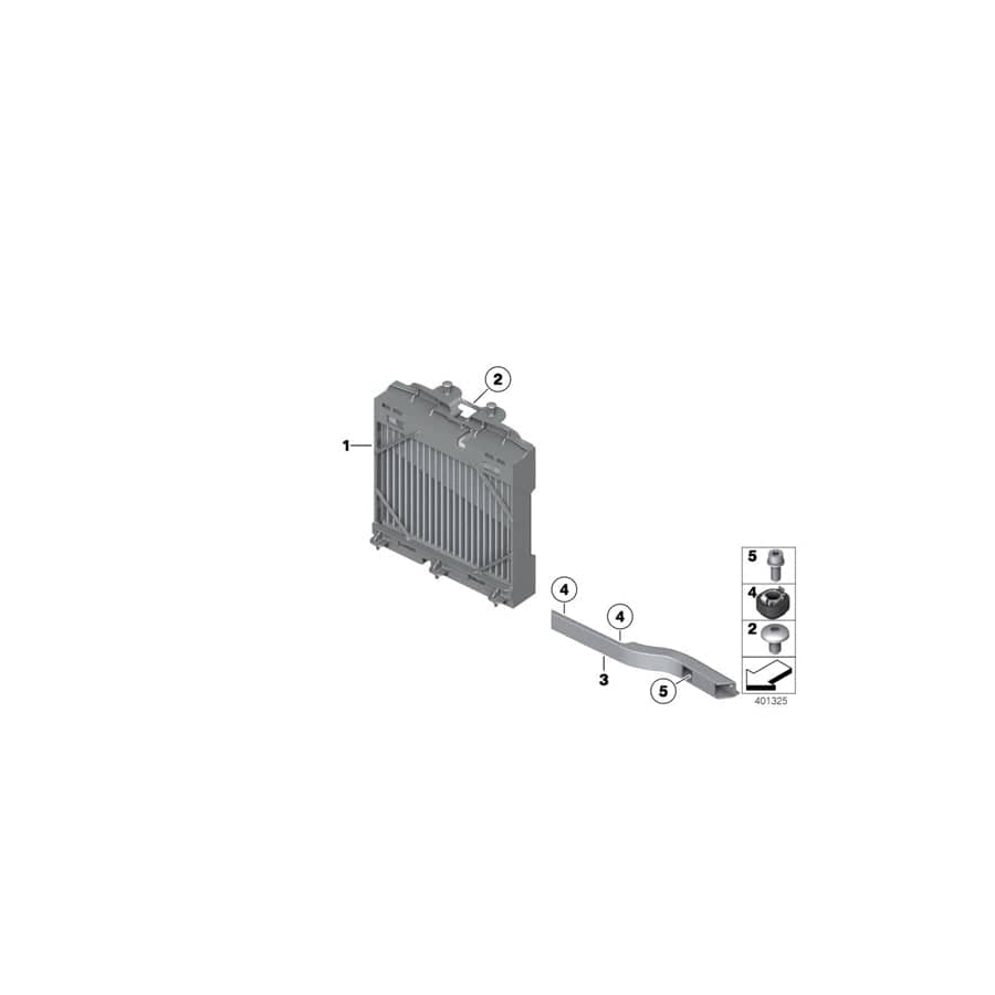 Genuine BMW 17117984390 F02 F01 F06 Bracket Oil Cooler Mounting (Inc. ALPINA B6, ALPINA B7X & ALPINA B7LX) | ML Performance EU Car Parts