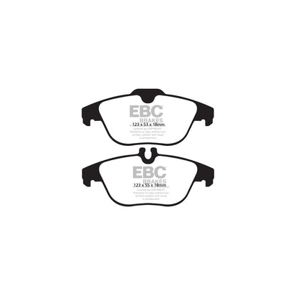 EBC PD02KR268 Mercedes-Benz A/C207 Redstuff Rear Brake Pad & Plain Disc Kit 2 | ML Performance EU Car Parts