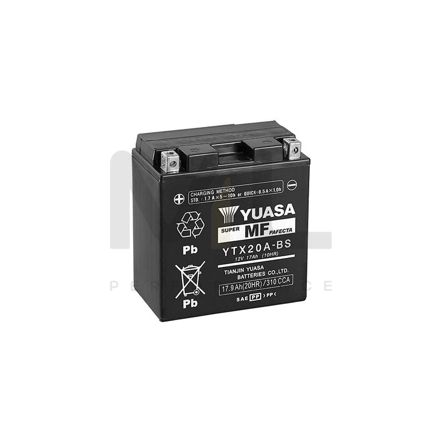Yuasa YTX20A-BS 12v VRLA Motorbike & Motorcycle Battery | ML Performance EU Car Parts