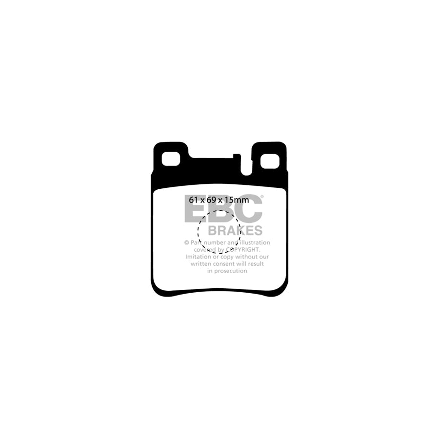 EBC PD02KR275 Mercedes-Benz W140 Redstuff Rear Brake Pad & Plain Disc Kit - ATE Caliper 2 | ML Performance EU Car Parts