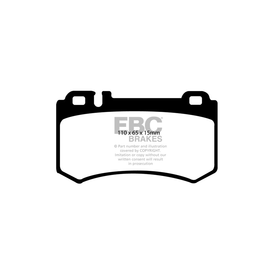 EBC PD02KR279 Mercedes-Benz W220 Redstuff Rear Brake Pad & Plain Disc Kit - Brembo Caliper 2 | ML Performance EU Car Parts