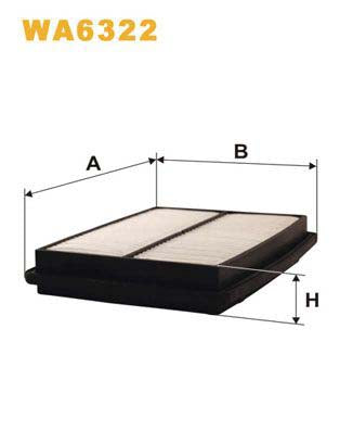 WIX Filters WA6322 Air Filter For Suzuki Vitara