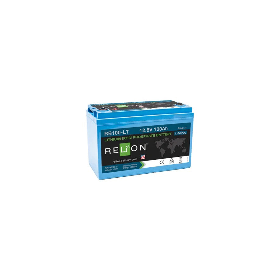 RELiON Lithium 12V 100Ah Leisure Battery LiFePO4 - REL-RB100-LT | ML Performance EU Car Parts