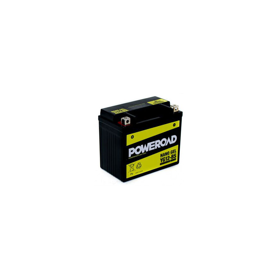YG12-BS GEL Poweroad Motorcycle Battery | ML Performance EU Car Parts