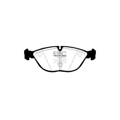 EBC PD03KF329 Chrysler Mercedes-Benz Yellowstuff Front Brake Pad & Plain Disc Kit - ATE Caliper 2 | ML Performance EU Car Parts