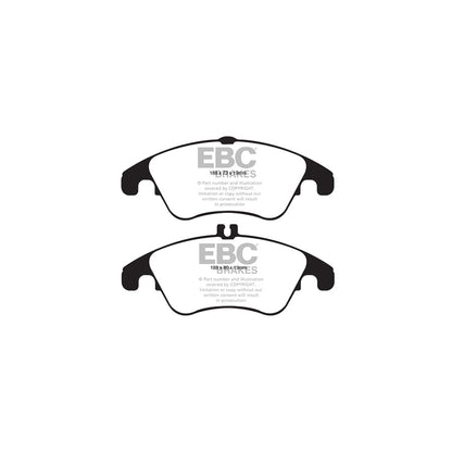 EBC PD02KF665 Mercedes-Benz A/C207 Redstuff Front Brake Pad & Plain Disc Kit 2 | ML Performance EU Car Parts