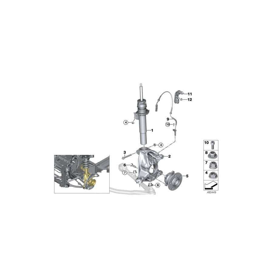 Genuine BMW 31216852160 Carrier, Right (Inc. i3s 120Ah Rex, i3s 120Ah & i3s 94Ah) | ML Performance EU Car Parts