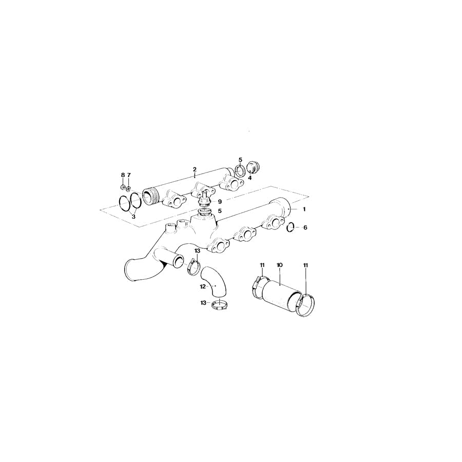 Genuine BMW 11531304334 E26 Water Hose (Inc. M1) | ML Performance EU Car Parts