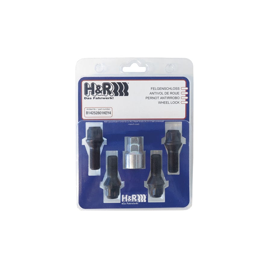 H&R B14252801KEY4 Wheel-Lock set M14 taper head 60° | ML Performance EU Car Parts