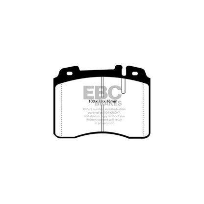 EBC PD03KF797 Mercedes-Benz W124 Yellowstuff Front Brake Pad & Plain Disc Kit - ATE Caliper 2 | ML Performance EU Car Parts