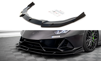 Maxton Design LA-HU-EVO-1-FD1T+FD1RT Front Splitter Lamborghini Huracan EVO | ML Performance EU Car Parts