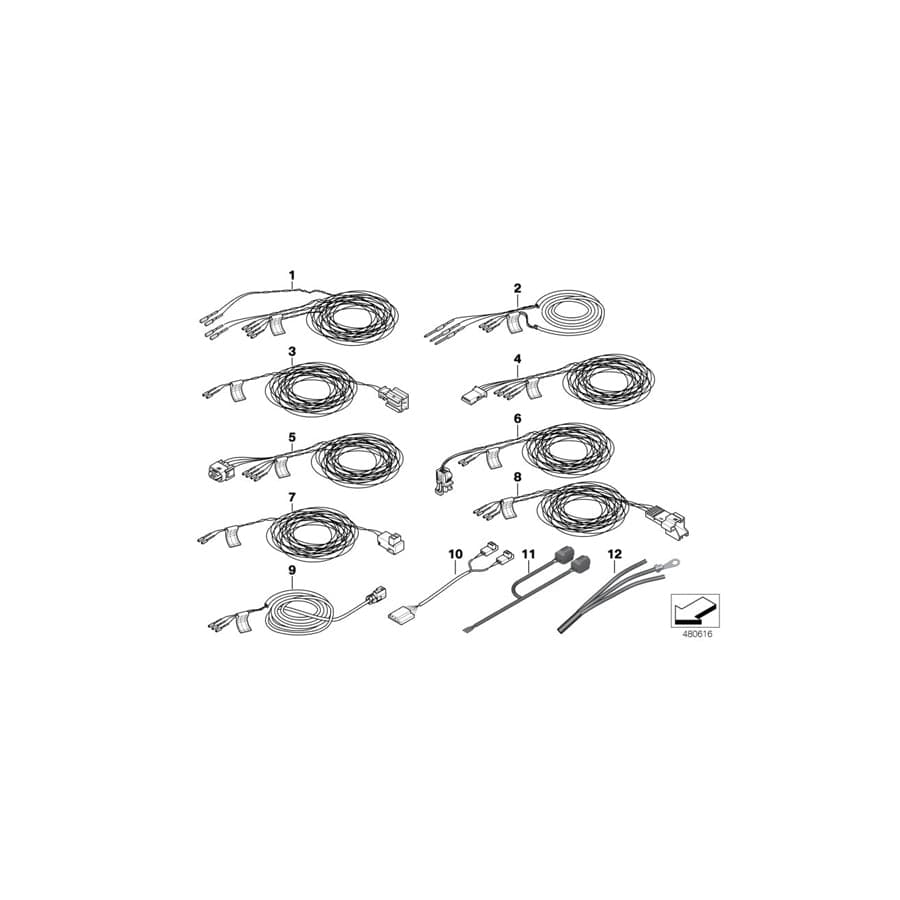 Genuine BMW 61127492553 F45 F46 Ground Cable (Inc. 220d, 216d & 216i) | ML Performance EU Car Parts