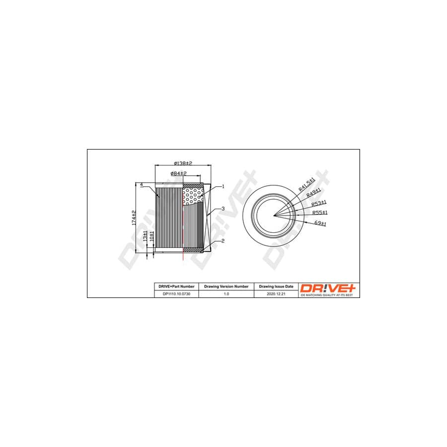 Dr!ve+ DP1110.10.0730 Air Filter | ML Performance EU Car Parts