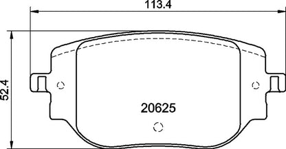 Mintex MDB3518 Brake Pad Set, disc brake