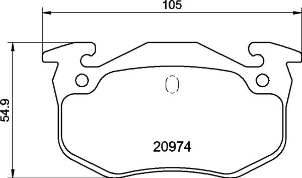 Mintex MDB2868 Brake Pad Set, disc brake