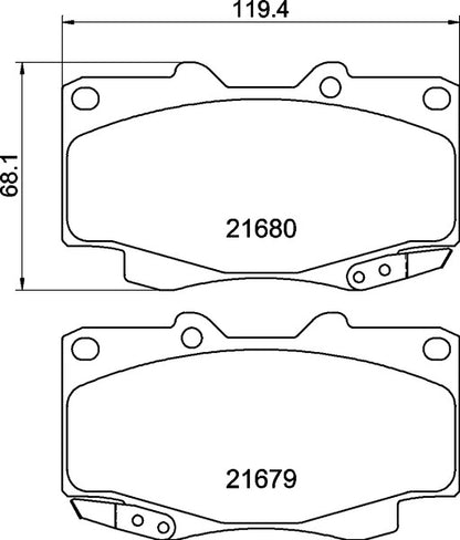 Mintex MDB2203 Brake Pad Set, disc brake