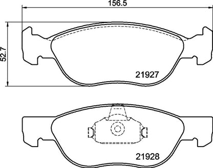 Mintex MDB2123 Brake Pad Set, disc brake