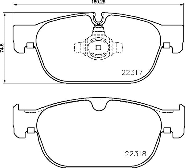 Mintex MDB3839 Brake Pad Set, disc brake