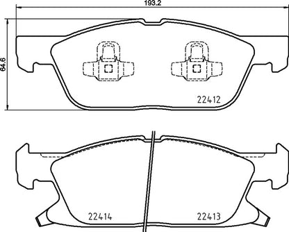 Mintex MDB3895 Brake Pad Set, disc brake