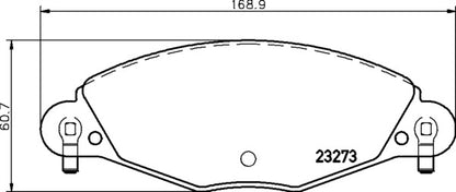Mintex MDB2188 Brake Pad Set, disc brake