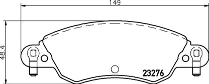 Mintex MDB2189 Brake Pad Set, disc brake