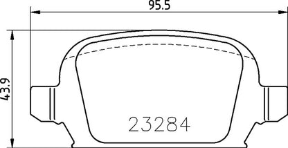 Mintex MDB2168 Brake Pad Set, disc brake