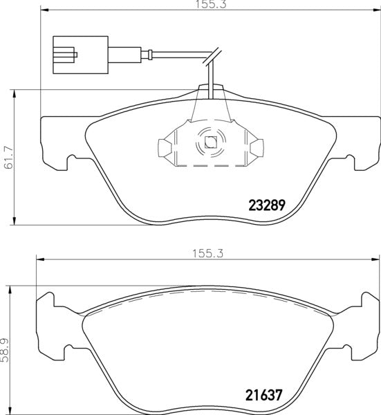 Mintex MDB2068 Brake Pad Set, disc brake