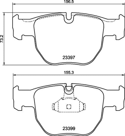 Mintex MDB2227 Brake Pad Set, disc brake