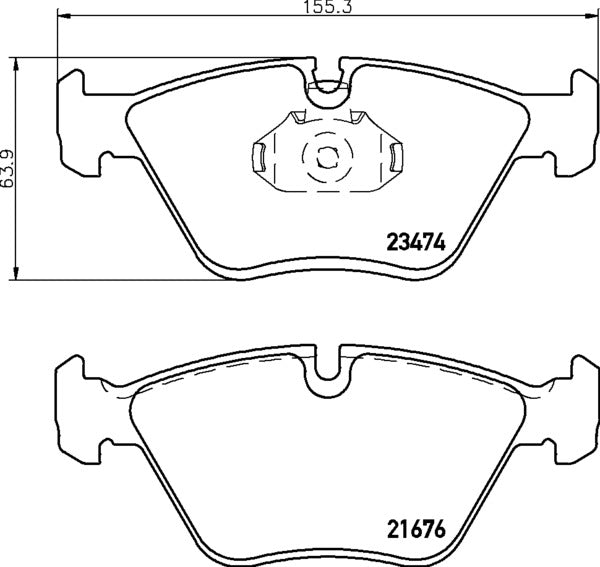 Mintex MDB2722 Brake Pad Set, disc brake