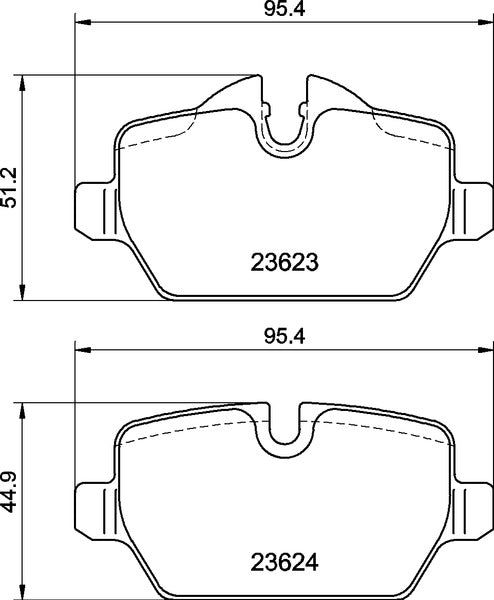 Mintex MDB2681 Brake Pad Set, disc brake