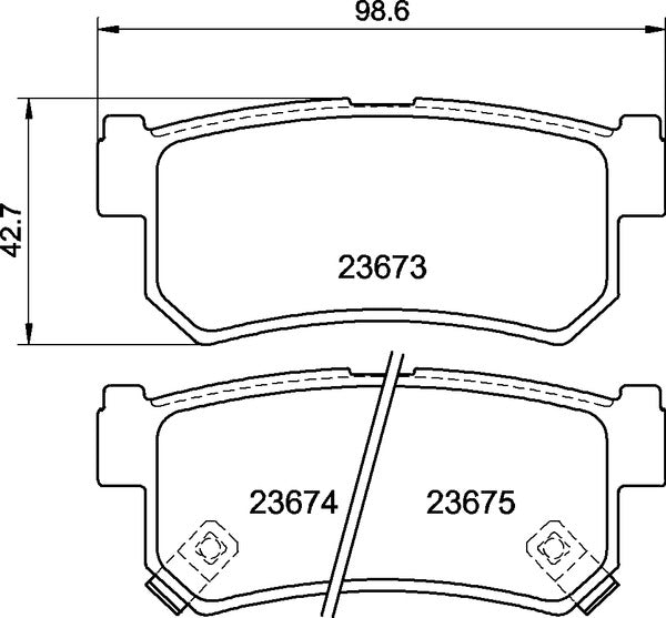 Mintex MDB2823 Brake Pad Set, disc brake