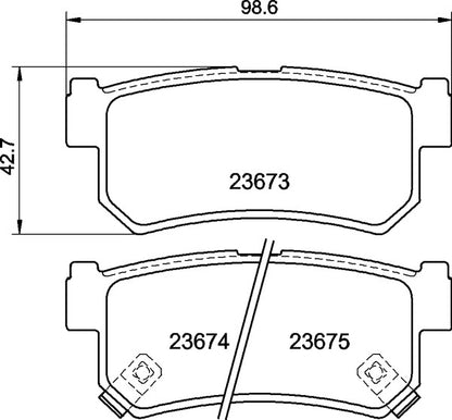 Mintex MDB2823 Brake Pad Set, disc brake
