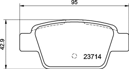 Mintex MDB2238 Brake Pad Set, disc brake