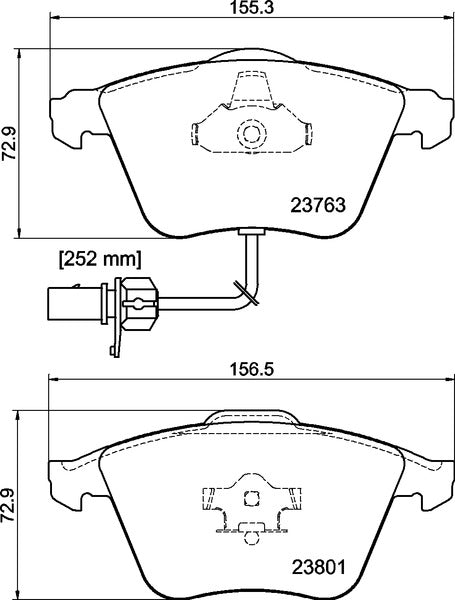 Mintex MDB2648 Brake Pad Set, disc brake