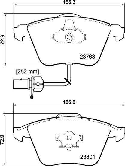 Mintex MDB2648 Brake Pad Set, disc brake