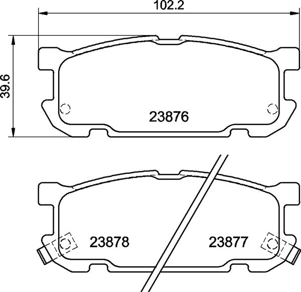 Mintex MDB2249 Brake Pad Set, disc brake