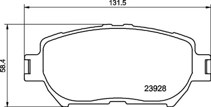 Mintex MDB2263 Brake Pad Set, disc brake