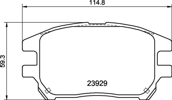 Mintex MDB2325 Brake Pad Set, disc brake