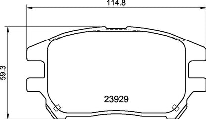 Mintex MDB2325 Brake Pad Set, disc brake