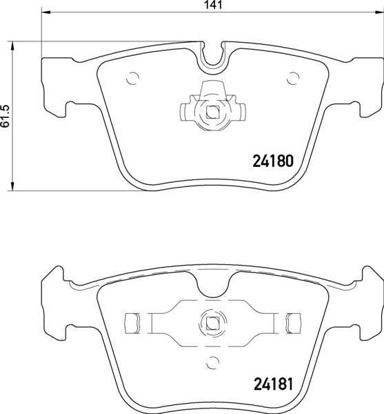 Mintex MDB2928 Brake Pad Set, disc brake
