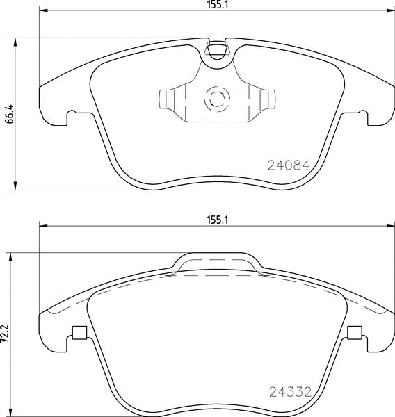 Mintex MDB2932 Brake Pad Set, disc brake